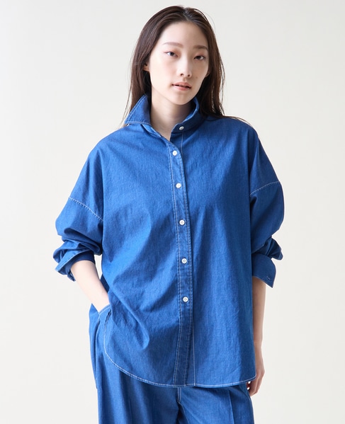 デニムシャツ 詳細画像 インディゴブルー 1