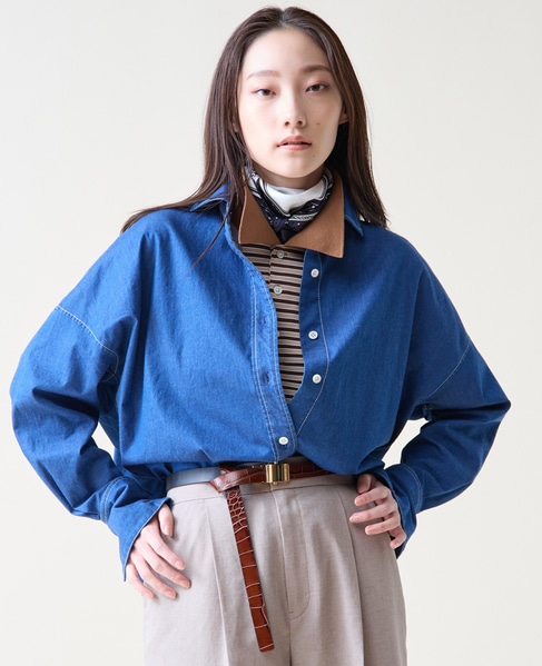 デニムシャツ 詳細画像 インディゴブルー 12