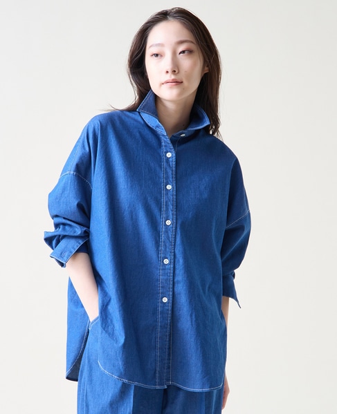 デニムシャツ 詳細画像 インディゴブルー 3