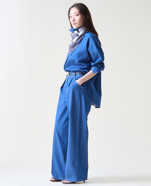 デニムシャツ 詳細画像 インディゴブルー 8