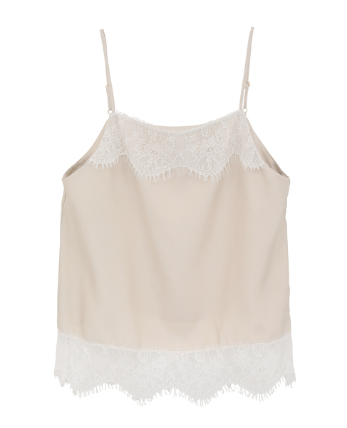 レースキャミソール 詳細画像 ベージュ 2