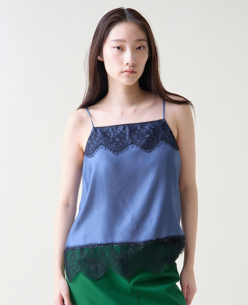 レースキャミソール 詳細画像 ブルー 2
