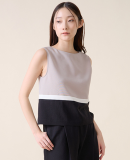 カラーブロックブラウス