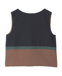 カラーブロックブラウス