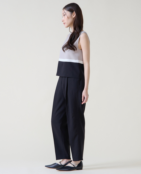 カラーブロックブラウス 詳細画像 グレージュ 5