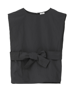 リボンベルトブラウス