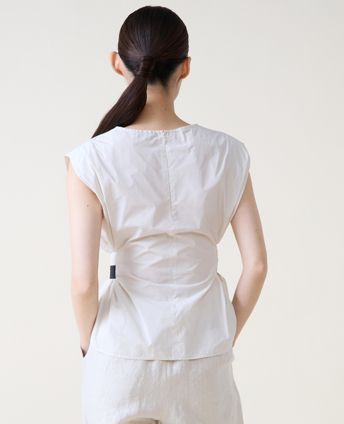リボンベルトブラウス 詳細画像 アイボリー 3