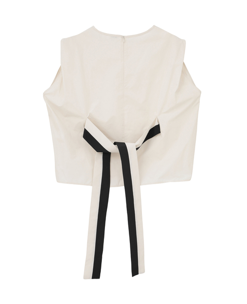 リボンベルトブラウス 詳細画像 アイボリー 7