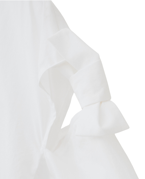 リボントリミングブラウス 詳細画像 ホワイト 11