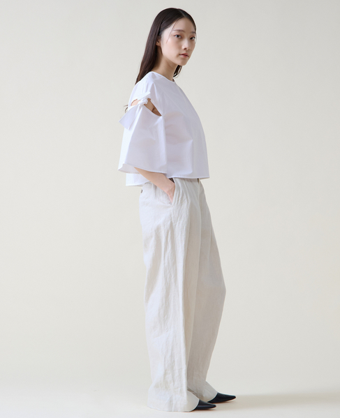 リボントリミングブラウス 詳細画像 ホワイト 6