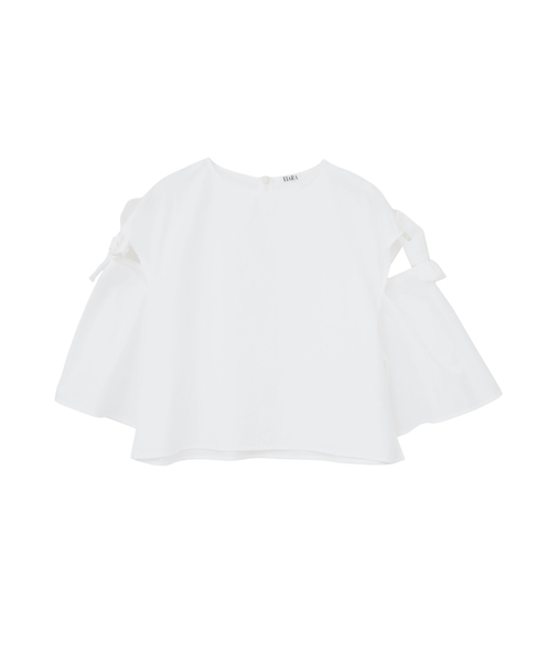 リボントリミングブラウス 詳細画像 ホワイト 7