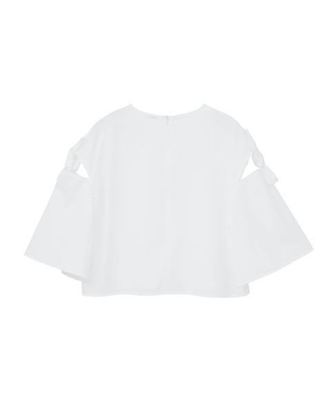 リボントリミングブラウス 詳細画像 ホワイト 8