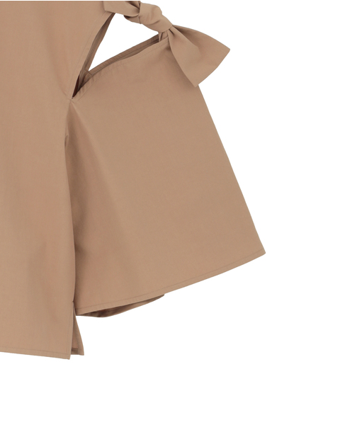 リボントリミングブラウス 詳細画像 ベージュ 4