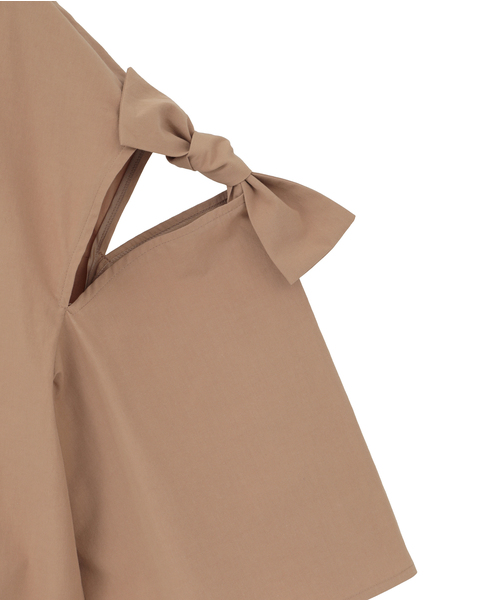 リボントリミングブラウス 詳細画像 ベージュ 6