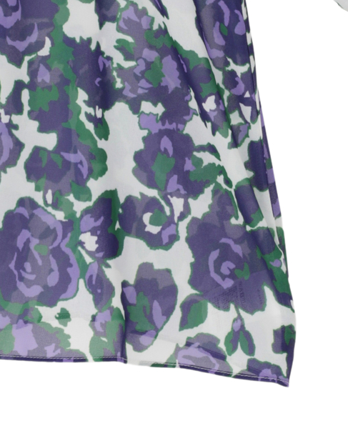 オールドローズプリントヨークフリルブラウス 詳細画像 オフホワイト 12