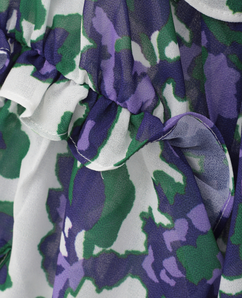 オールドローズプリントヨークフリルブラウス 詳細画像 オフホワイト 13