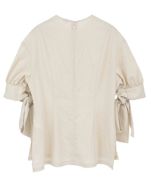 リボンスリーブブラウス 詳細画像 アイボリー 6