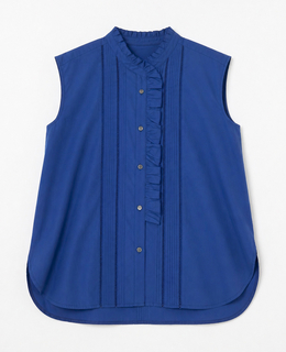 ピンタックレースフリルブラウス