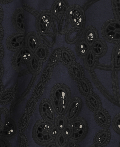 カットワークレースショートスリーブシャツ 詳細画像 ネイビー 7