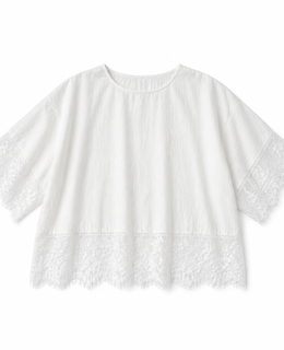レースヘムTブラウス
