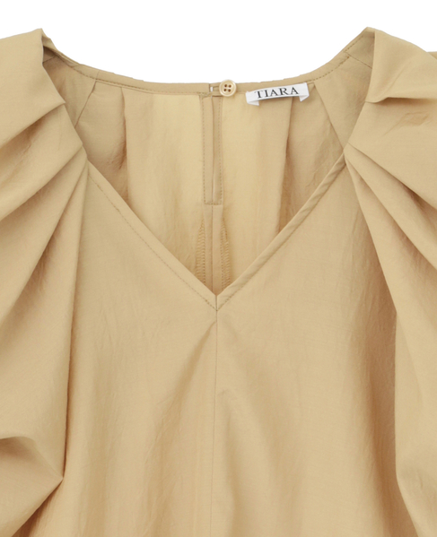 バルーンスリーブブラウス 詳細画像 ベージュ 3