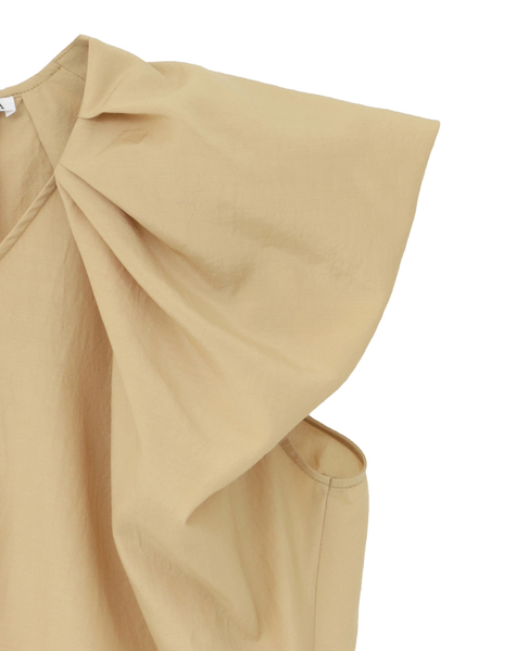 バルーンスリーブブラウス 詳細画像 ベージュ 5