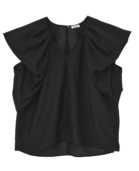 バルーンスリーブブラウス 詳細画像 ブラック 1