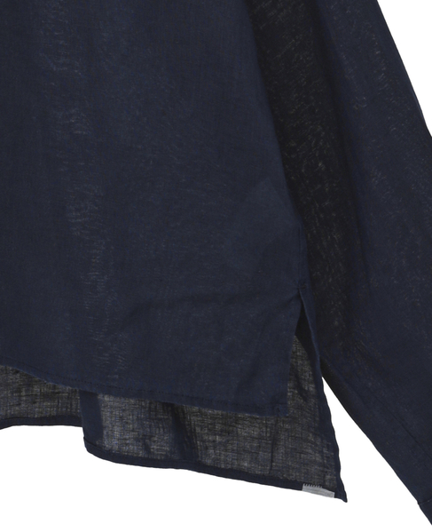 ショートリネンシャツ 詳細画像 ネイビー 6