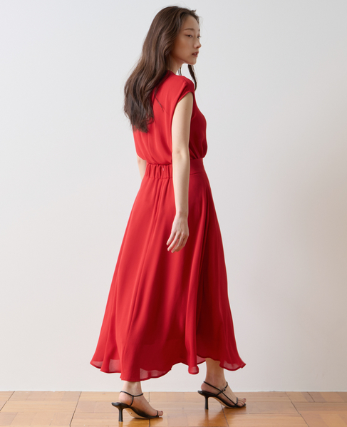 バイカラーブラウス 詳細画像 レッド 4