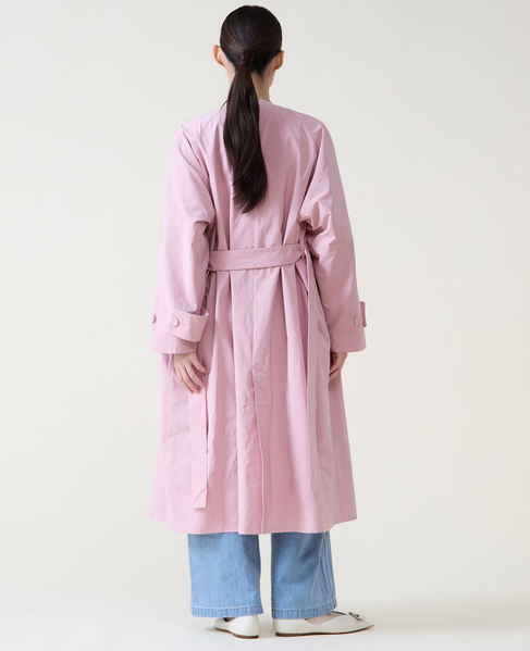 ノーカラーコート 詳細画像 ピンク 3