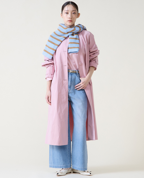 ノーカラーコート 詳細画像 ピンク 7