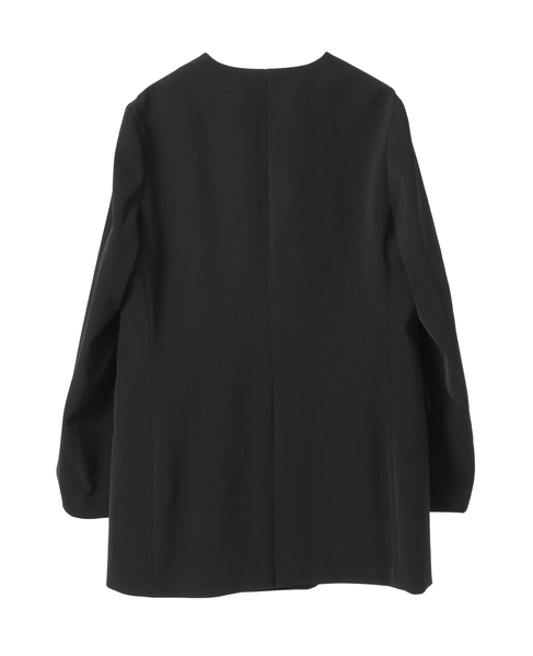 ノーカラーダブルジャケット 詳細画像 ブラック 2