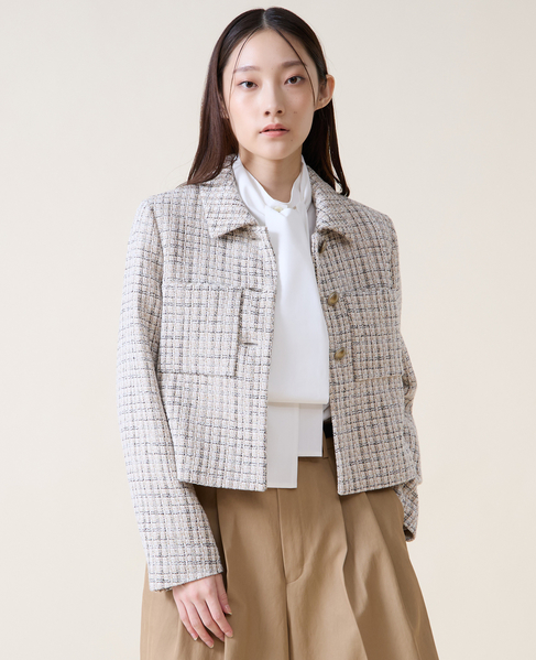 ミックスツイードジャケット 詳細画像 ベージュ 2