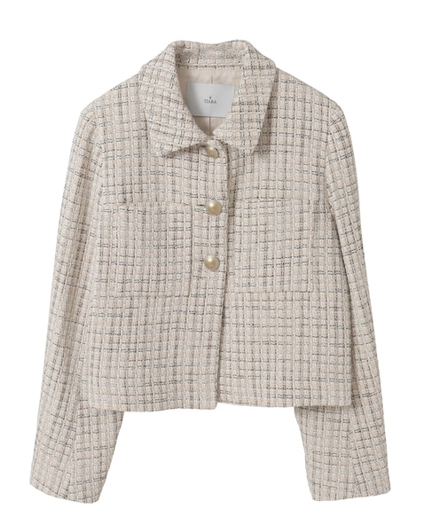 ミックスツイードジャケット 詳細画像 ベージュ 7