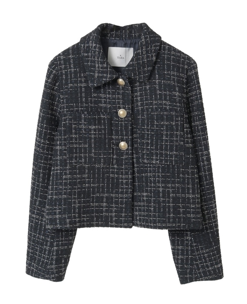 ミックスツイードジャケット 詳細画像 ネイビー 5