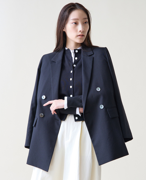 リラックスダブルジャケット 詳細画像 ブラック 2