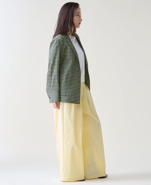 ギンガムチェックジャケットブラウス 詳細画像 ネイビー×イエロー 10