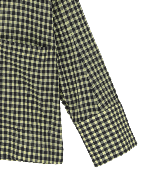 ギンガムチェックブラウスジャケット 詳細画像 ネイビー&times;イエロー 15