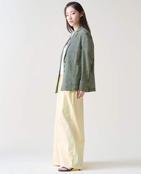 ギンガムチェックジャケットブラウス 詳細画像 ネイビー×イエロー 6