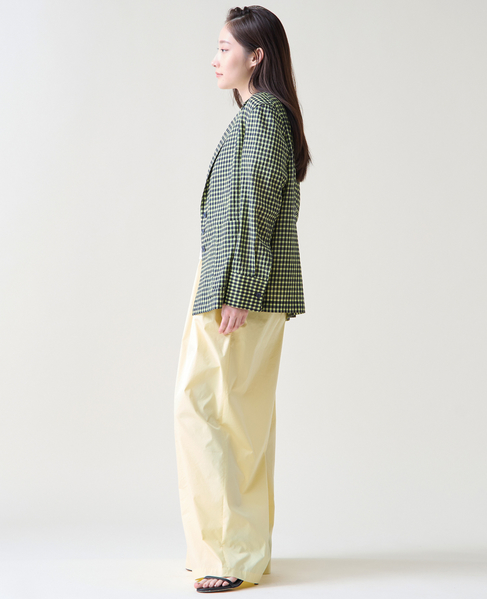 ギンガムチェックジャケットブラウス 詳細画像 ネイビー×イエロー 7