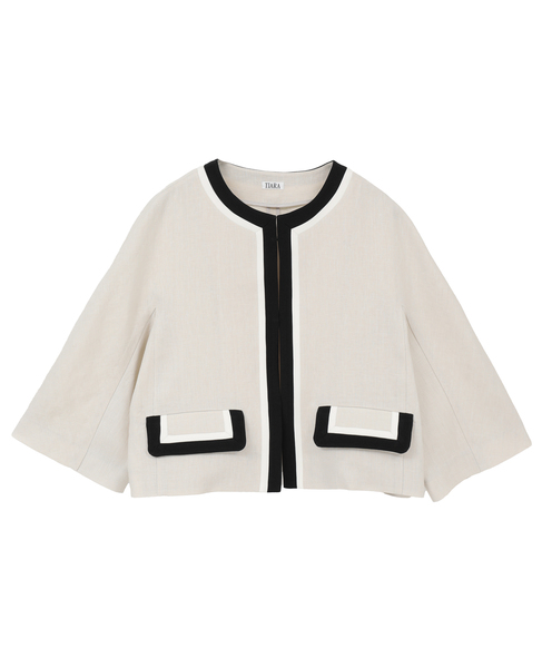 カラーブロックジャケット 詳細画像 ベージュ 6