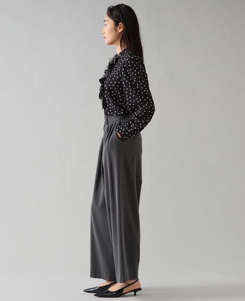 タックワイドパンツ 詳細画像 チャコールグレー 5