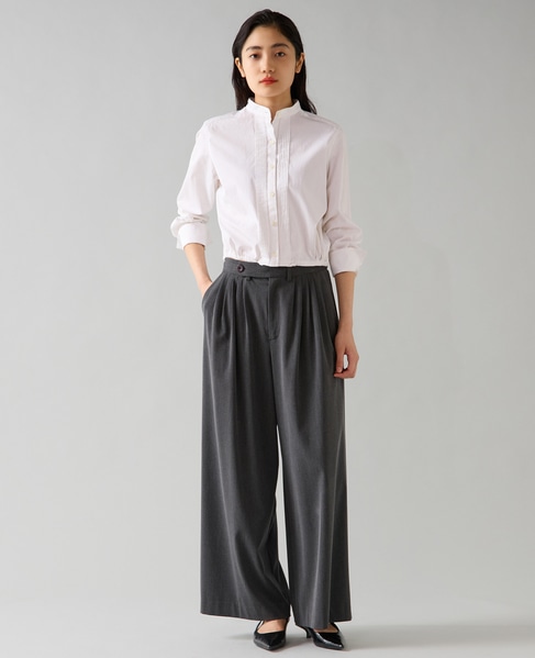 タックワイドパンツ 詳細画像 チャコールグレー 9