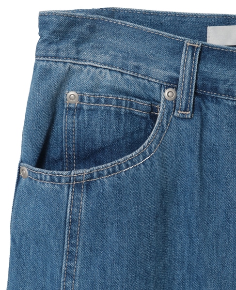 ハイウエストワイドデニムパンツ 詳細画像 ミディアムブルー 11