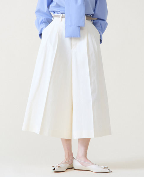 ロングキュロットパンツ 詳細画像 アイボリー 1