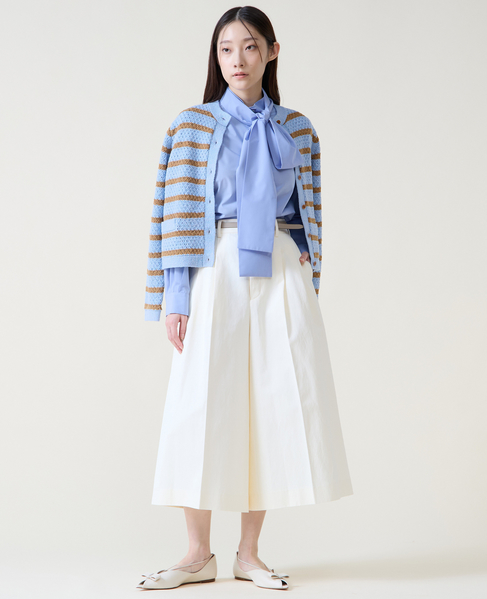 ロングキュロットパンツ 詳細画像 アイボリー 2