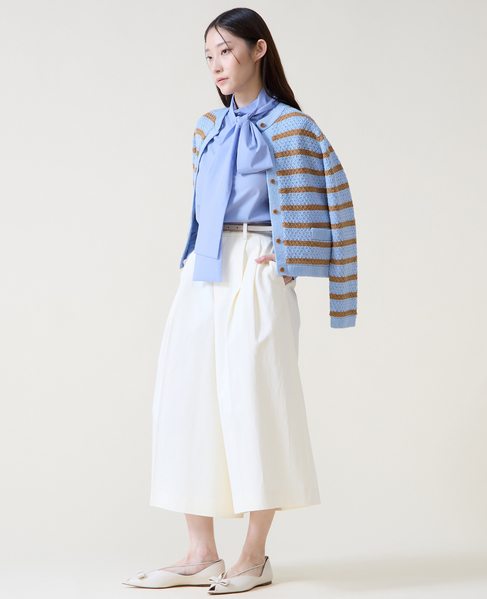 ロングキュロットパンツ 詳細画像 アイボリー 3