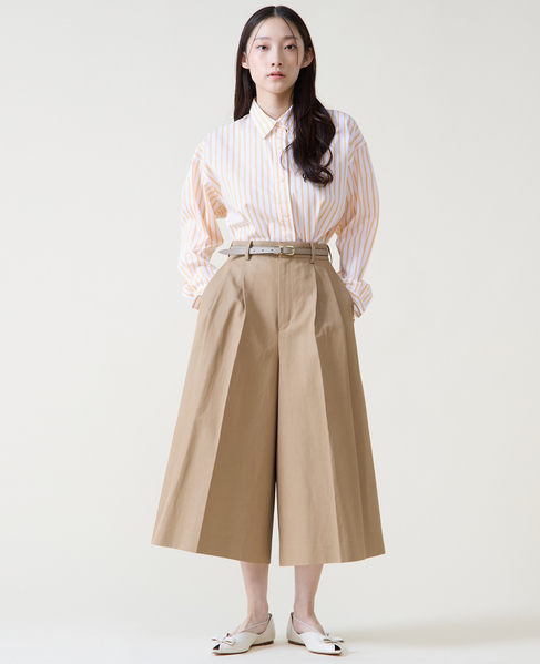 ロングキュロットパンツ 詳細画像 ベージュ 12