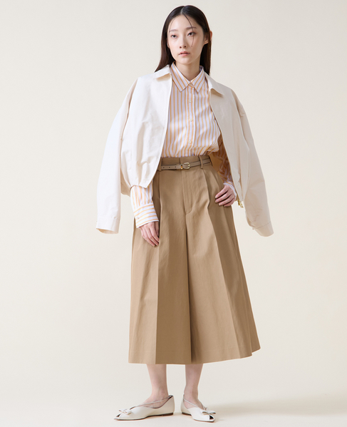 ロングキュロットパンツ 詳細画像 ベージュ 2