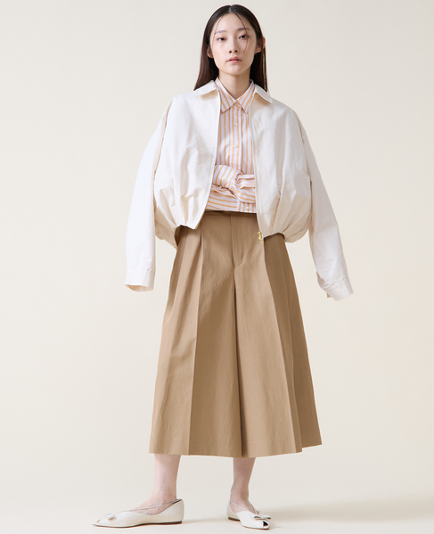 ロングキュロットパンツ 詳細画像 ベージュ 3